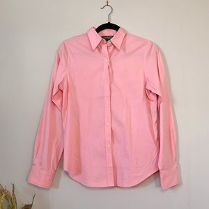 NWT Ralph Lauren Pink Button Up Shirt Small